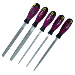 5 limes d'atelier en 200 mm