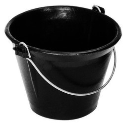 Seau en caoutchouc naturel 12 L pour maçon