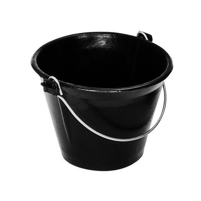 Seau en caoutchouc naturel 12 L pour maçon