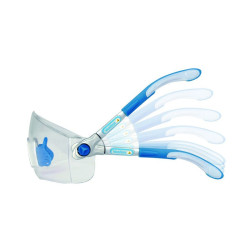 Lunettes anti-buée incolores à branches inclinables