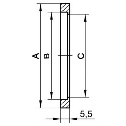 5 Joints PTFE raccord SMS