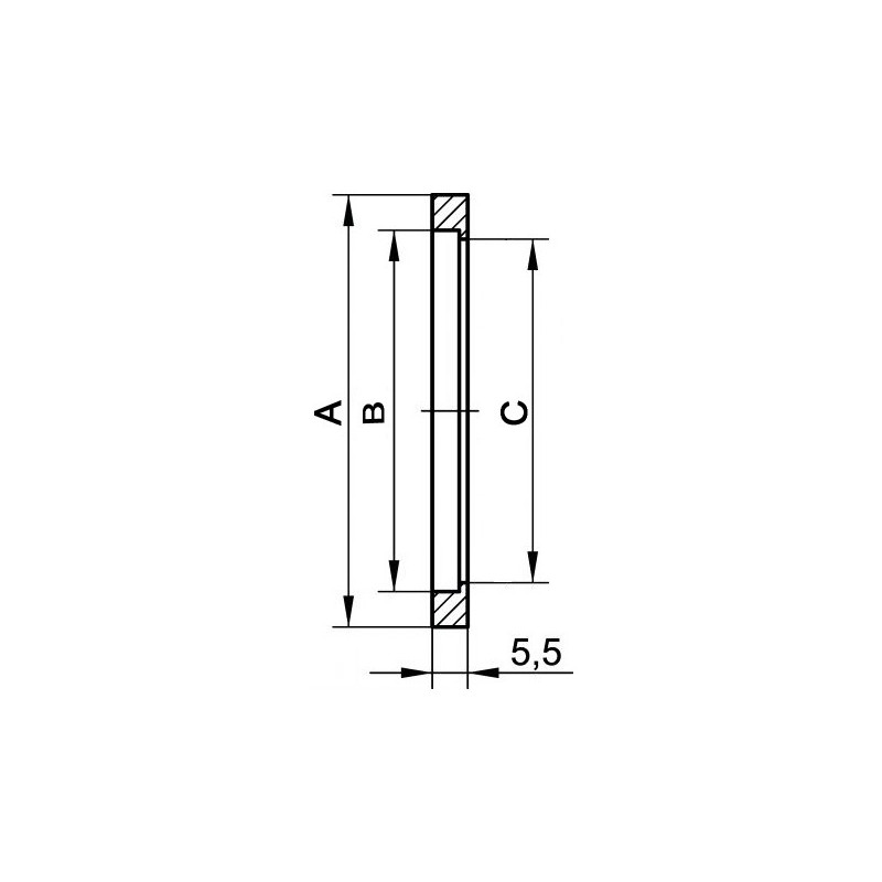 5 Joints PTFE raccord SMS