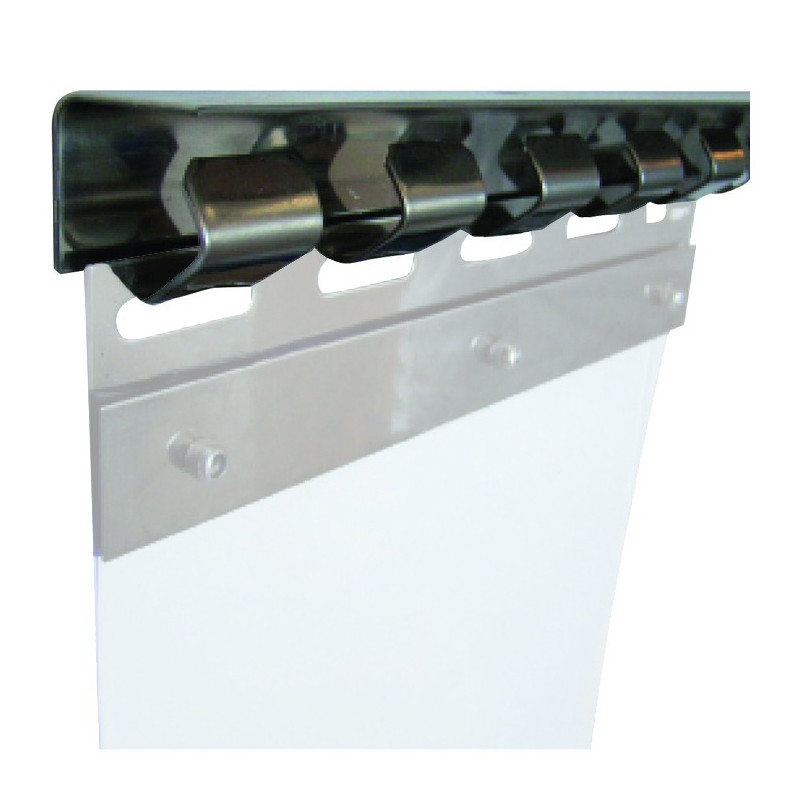 Rail 984/1230/1968 mm porte souple profil std inox