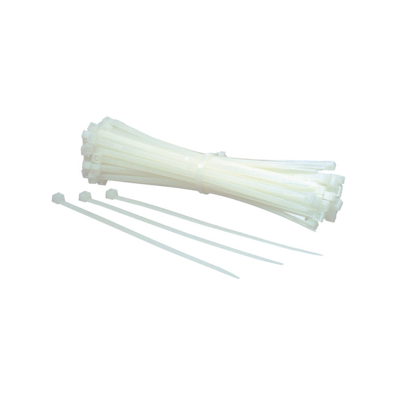 100 Colliers 160x2,5 mm nylon PA 6.6 naturel