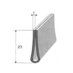 Profilé 130A compact forme U