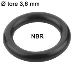 Joints toriques nitrile Ø tore 3,6 mm Sachet 200 joints