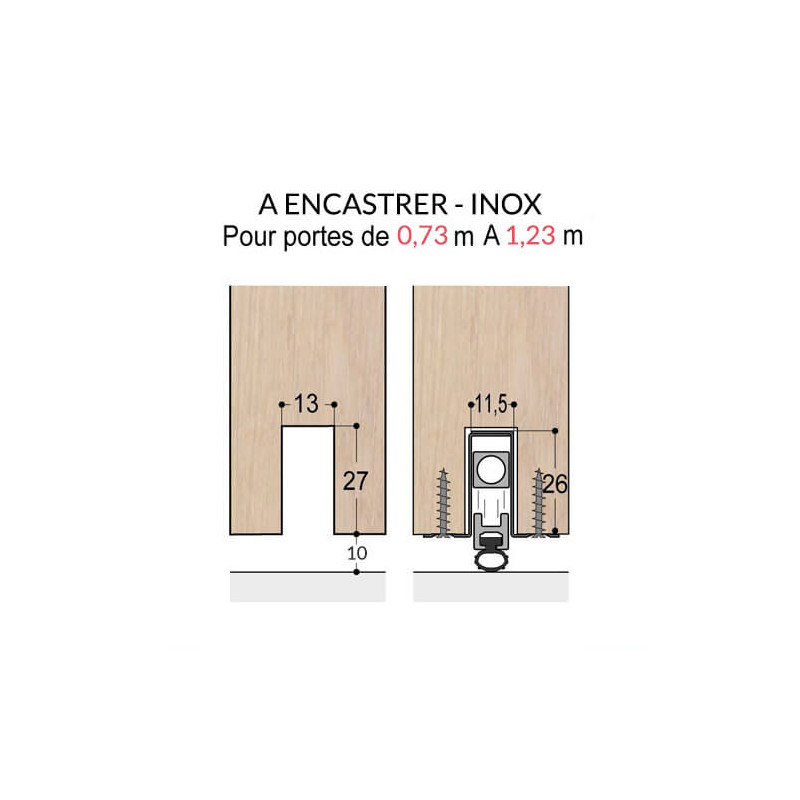 Plinthe KLOMATIC inox  à encastrer