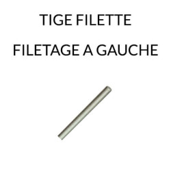 Tige filetée métrique pas à gauche zingué