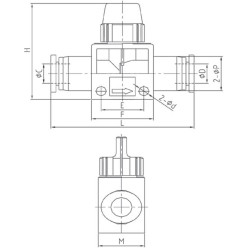 Mini vanne conex autobloquant