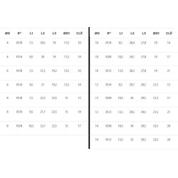 Coude autobloquant mâle 90° orientable filetage conique