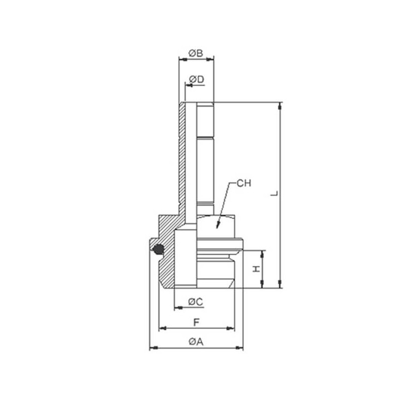Douille de jonction pour raccord autobloquant