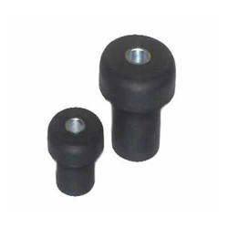 Support fixation épaulé en élastomère trou lisse