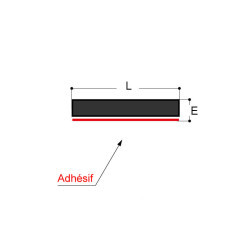 Bande d'appui EPDM compact 70 Shore A