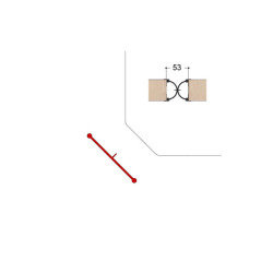 Joint anti-pince doigts porte 50 CF