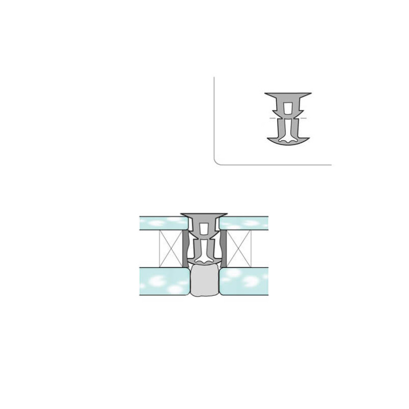 Queue de sapin silicone 9/12