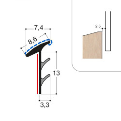 Joint de vitrage à sec VITRAX PR