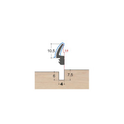 Joint à lèvre caoutchouc LC6 PR