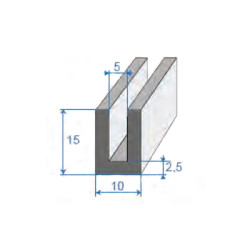Profils caoutchouc 124