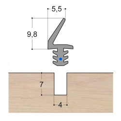 Joint lèvre queue de sapin LS1 FV