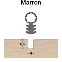 Joint tubulaire queue de sapin TS FV marron