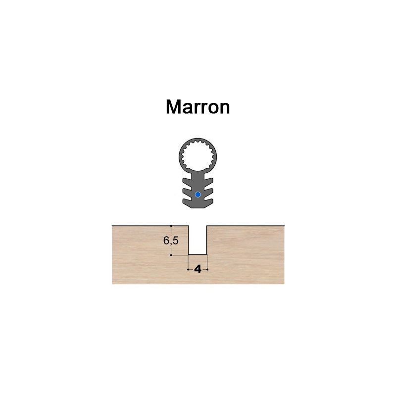 Joint tubulaire queue de sapin TS FV marron