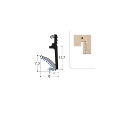 Joint d'ouvrant bi-dureté OP2