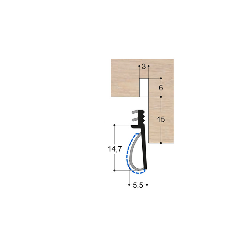 Joint isophonique monochambre OP4 PR DD