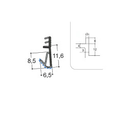 Joint isophonique multichambre F12 R3 J3 PR