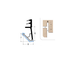 Joint isophonique multichambre F12 R4 S PR
