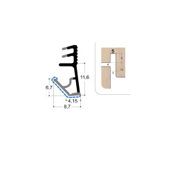 Joint isophonique multichambre F12 R5 PR