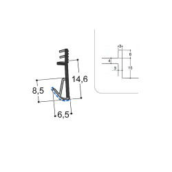 Joint isophonique multichambre F15 R3 J3 PR