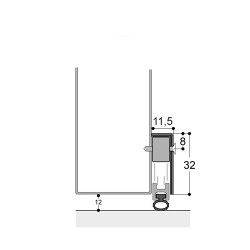 Plinthe en applique coloris blanc