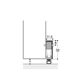 Plinthe en applique coloris marron