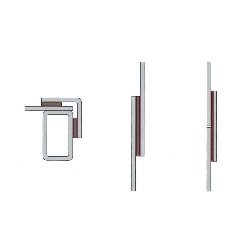 Adhésif double-face épaisseur 0,8 mm blanc