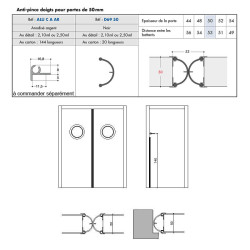Joint anti-pince doigts porte 50