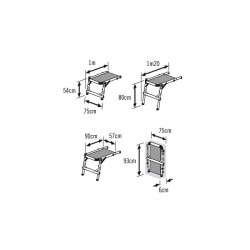 Plateforme de travail pour escalier