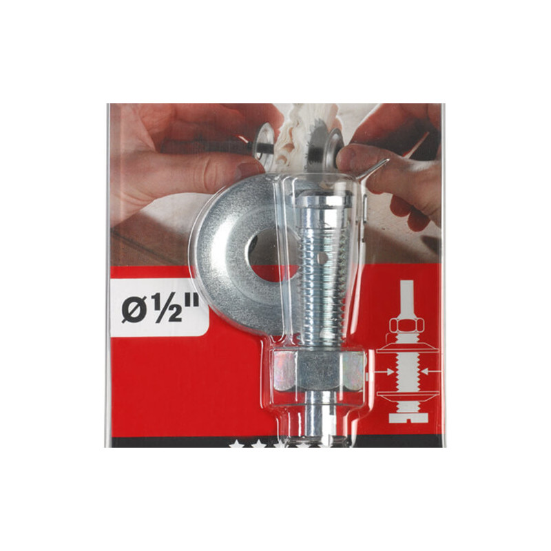 Mandrin de serrage pour disque à lustrer