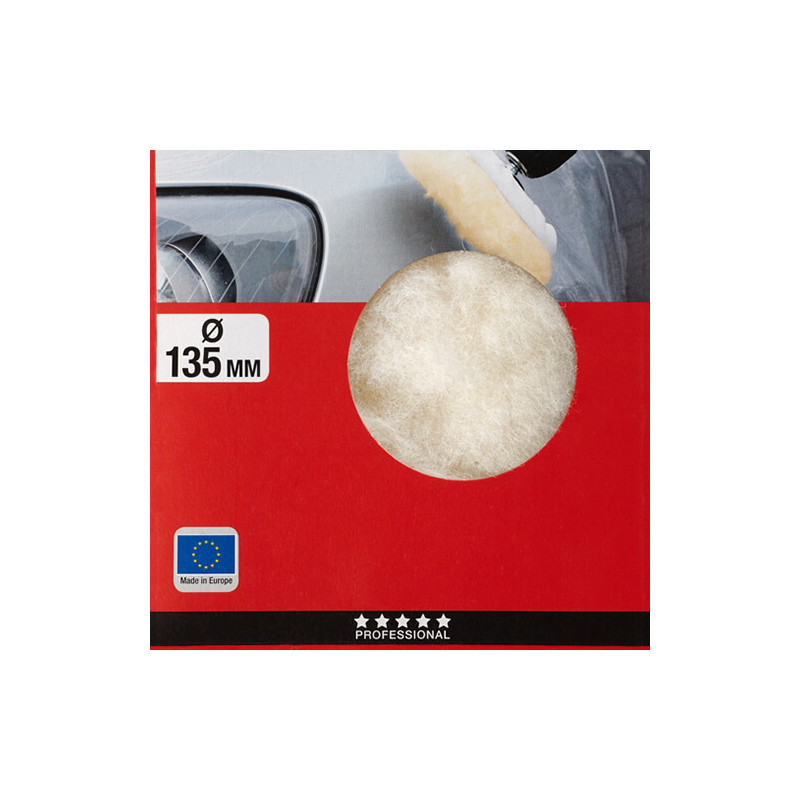 Bonnet de polissage laine agneau support normal