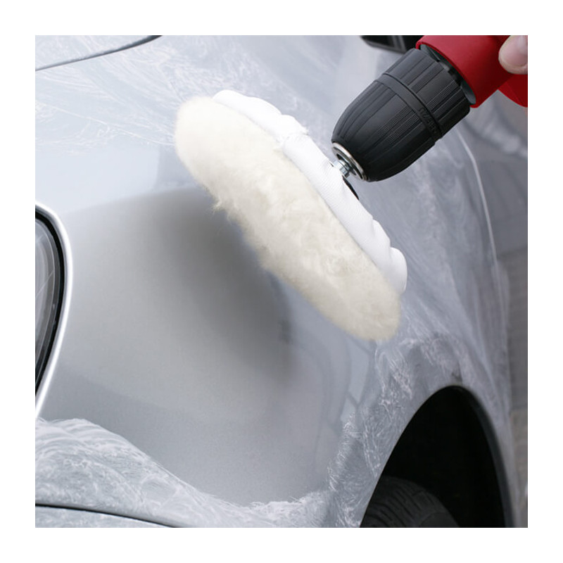 Bonnet de polissage laine agneau support normal