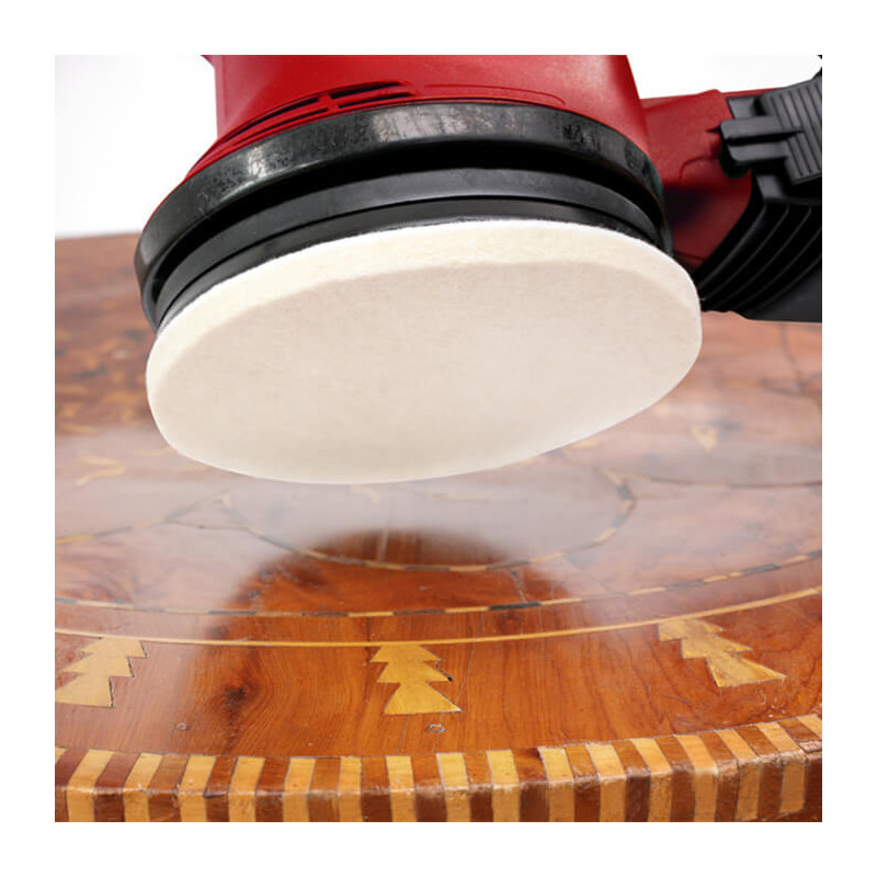 Disque feutre 125 mm à lustrer auto-agrippant