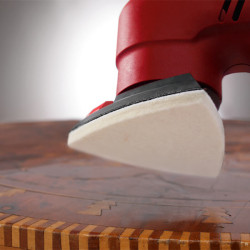 Disque feutre delta 93 mm à lustrer auto-agrippant