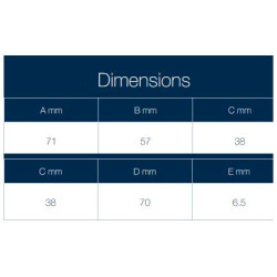 PVR Y Applique murale double taraudée