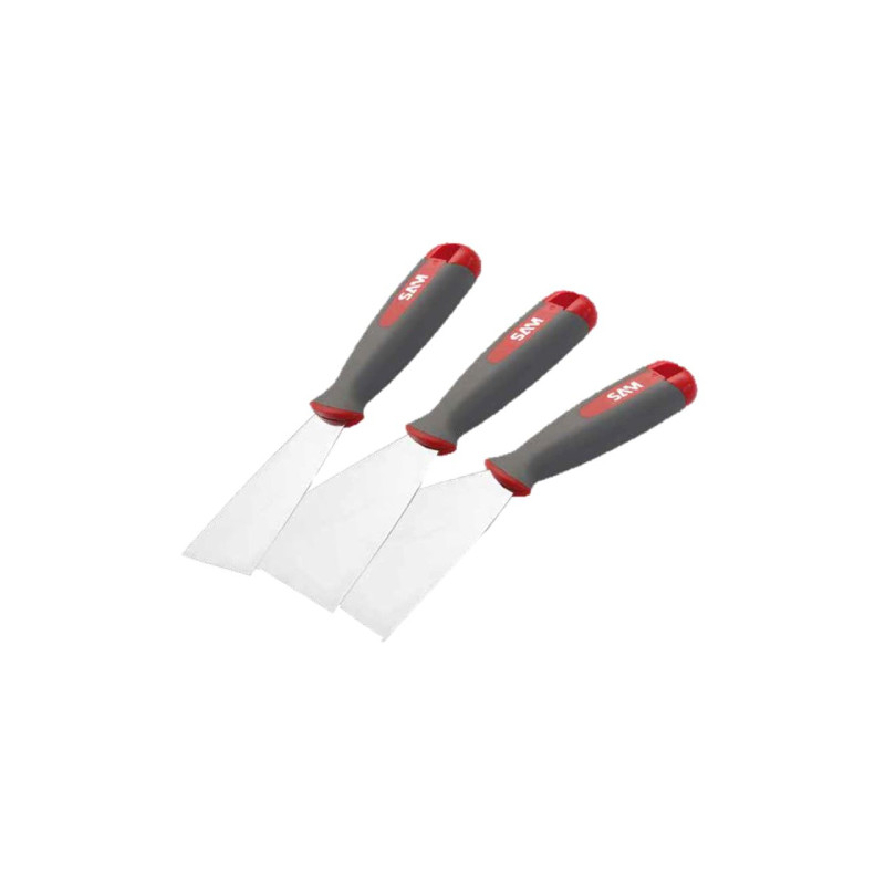 Jeu 3 spatules de peintre Sam Outillage