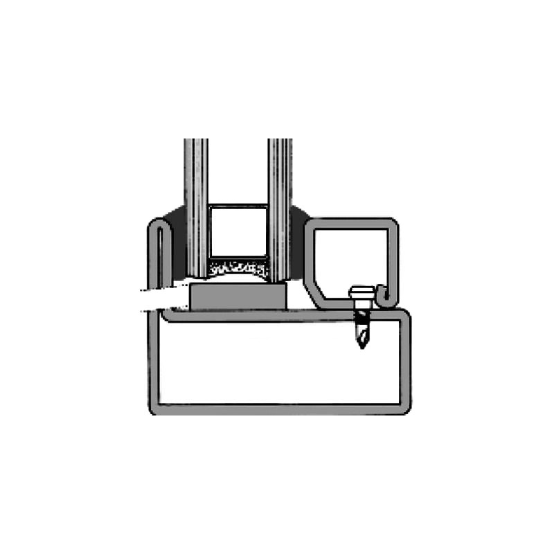 Joint vitrage à sec JDV 12x3