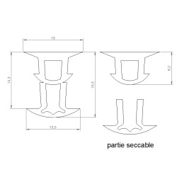 Queue de sapin silicone 9/12