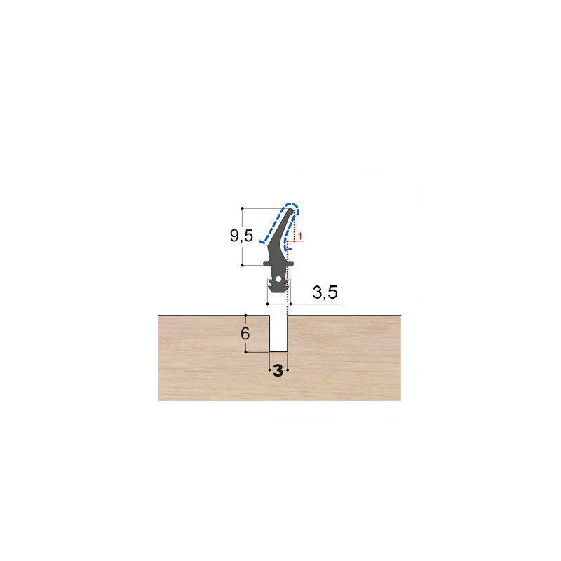 Joint à lèvre caoutchouc LC5 PR FV