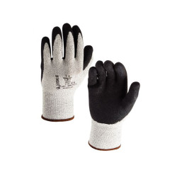 Paire gants enduction latex crêpé T9/10/11