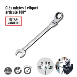 Clé mixte mixtes à cliquet articulées SAM 50-CT