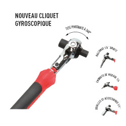 Coffret douilles + pointes tournevis Sam Outillage 73-R40