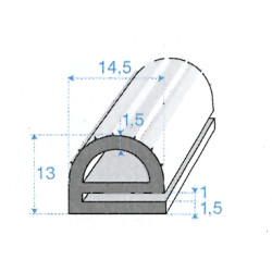 Profils caoutchouc 350